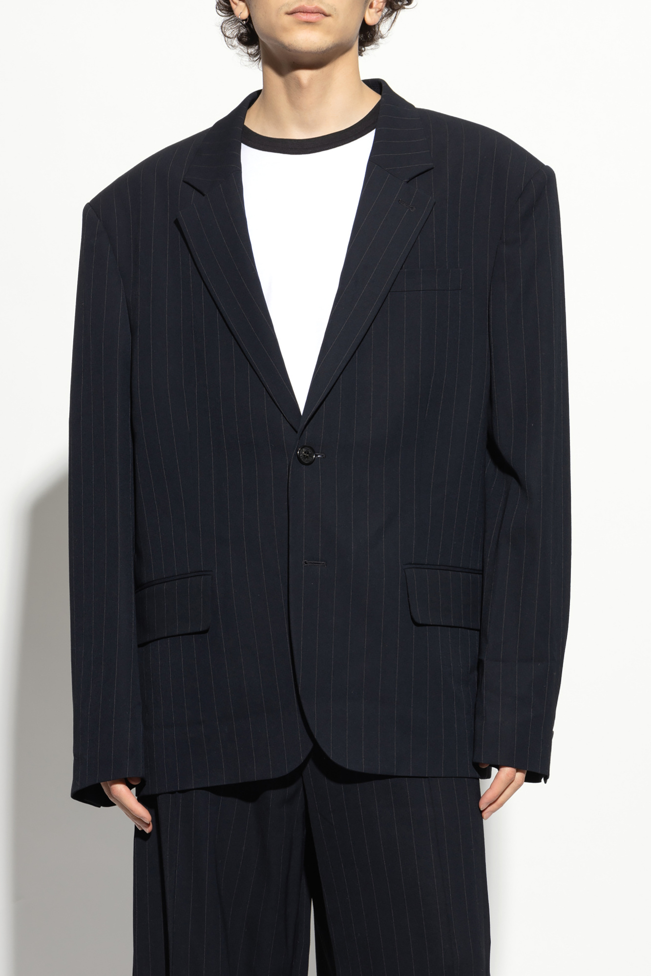 Acne Studios ネイビー ストライプ ジャケット**L** Acne